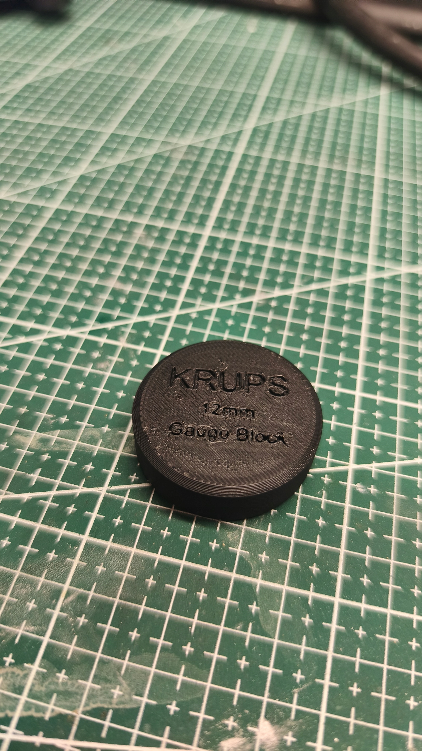 Krążek kalibracyjny Krups. Kalibracja młynka. — zdjęcie 1