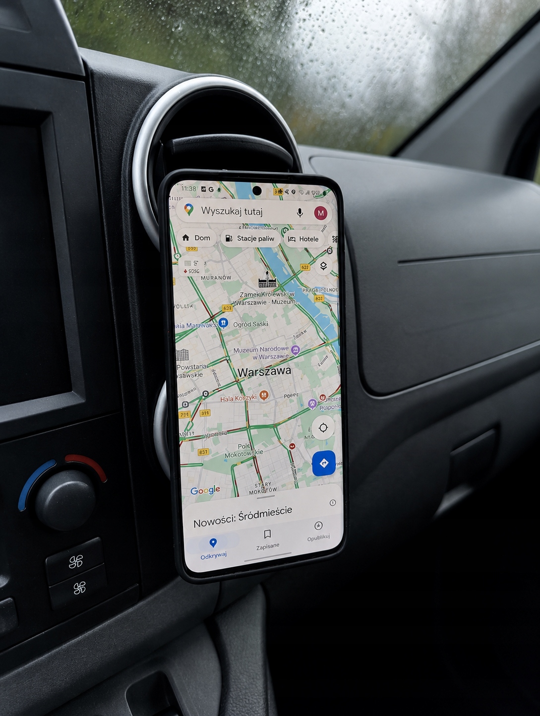 Adapter magnetycznego uchwytu na telefon Peugeot PARTNER i Citroen BERLINGO — zdjęcie 4